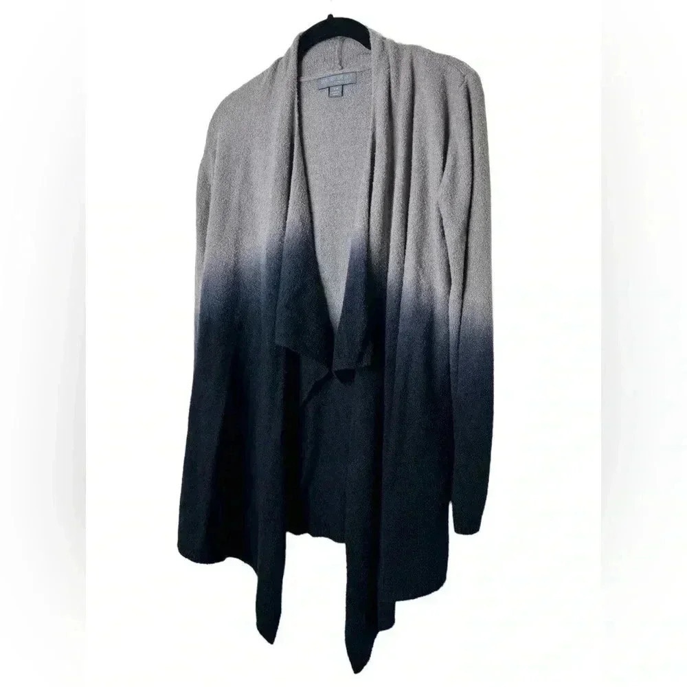 BAREFOOT DREAMS CozyChic Lite Ombre Calypso Wrap Cardigan Loden Carbon S/M - Picture 6 of 16